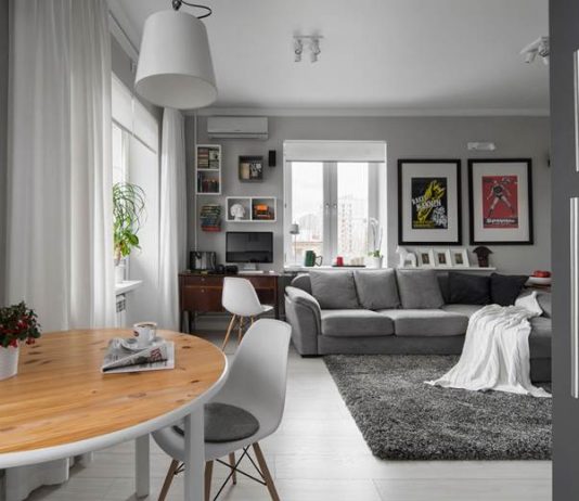 Дизайн студии 25 кв. м