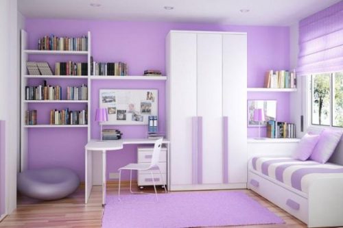 Фиолетовый цвет в дизайне интерьера