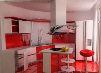 Дизайн кухни с использованием красного цвета