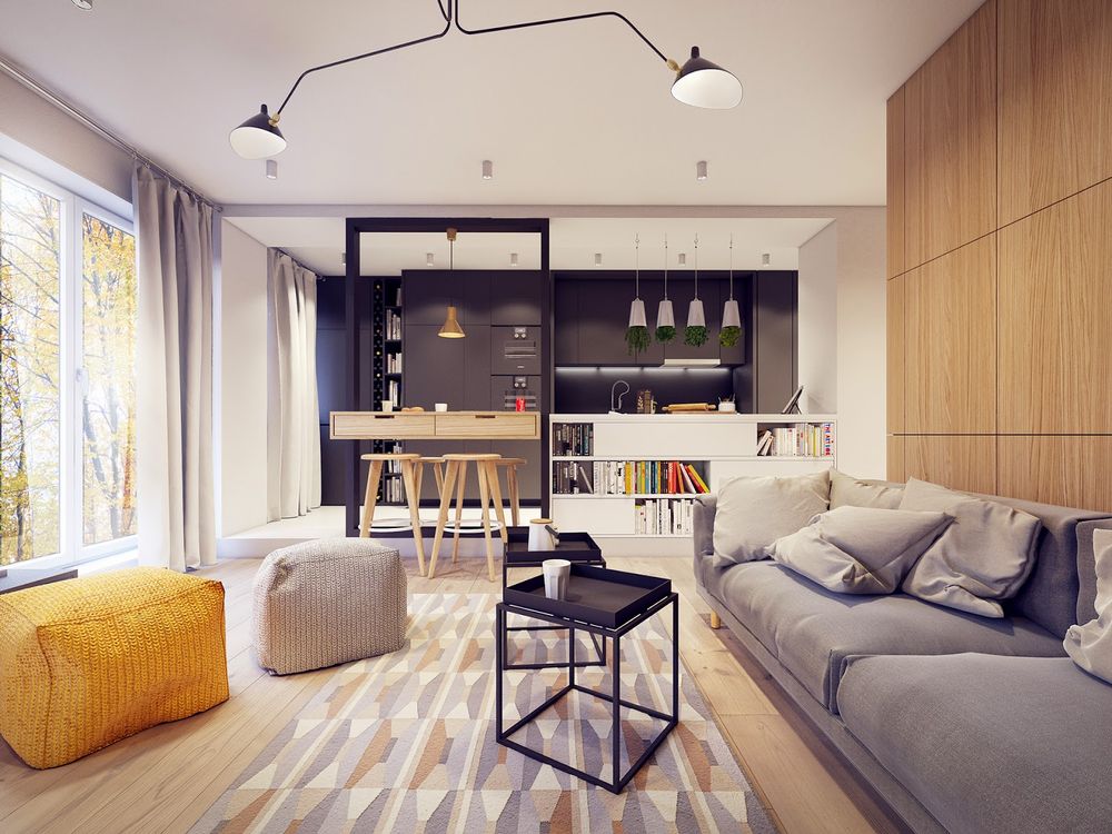 Дизайн интерьера квартиры студии